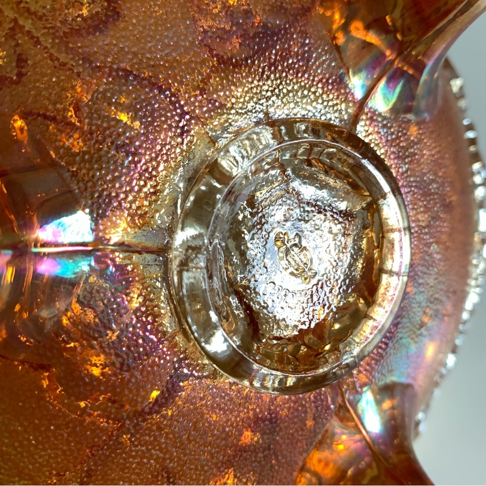 🚫SOLD•Ⓜ️🚫 Collectible Vintage Imperial Glass Bowl W/ Marigold Floral Motif - Picture 9 of 10